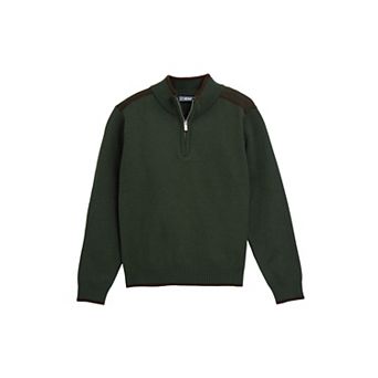 Boy's Shoulder Detail Quarter-Zip Sweater (4-12 Years)