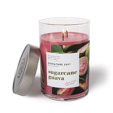 Signature Soy Lidded Sugarcane Guava Scented Candle