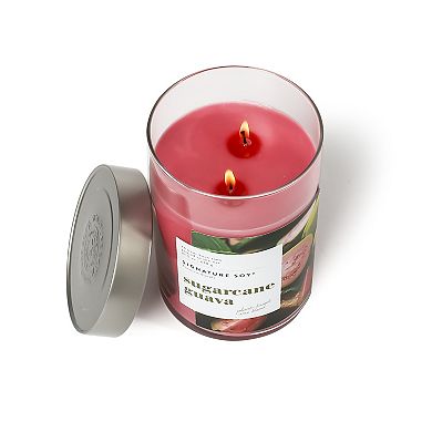 Signature Soy Lidded Sugarcane Guava Scented Candle