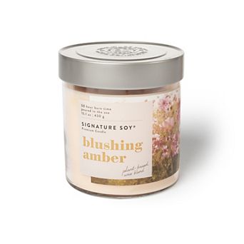 Signature Soy Lidded Blushing Amber Scented Candle