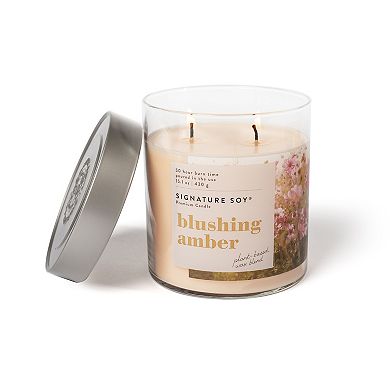 Signature Soy Lidded Blushing Amber Scented Candle
