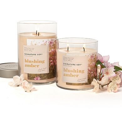 Signature Soy Lidded Blushing Amber Scented Candle