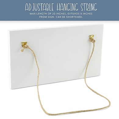 Hanging Wooden Reserved Signs, 6-Pack; Event Decor for Chairs or Wall Display