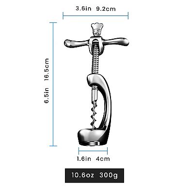 Wine Opener, Heavy-Duty Manual Corkscrew, Easy & Smooth Removal of Intact Wine Corks