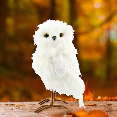 Fake Stuffed Owl Figure, 11-Inch Tall Bird