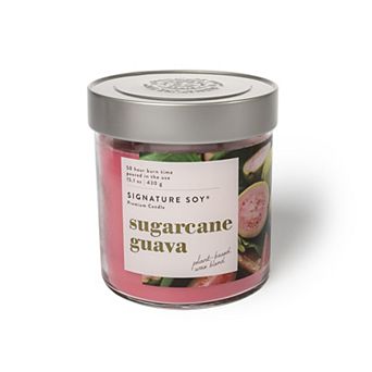 Signature Soy Lidded Sugarcane Guava Scented Candle