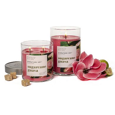 Signature Soy Lidded Sugarcane Guava Scented Candle