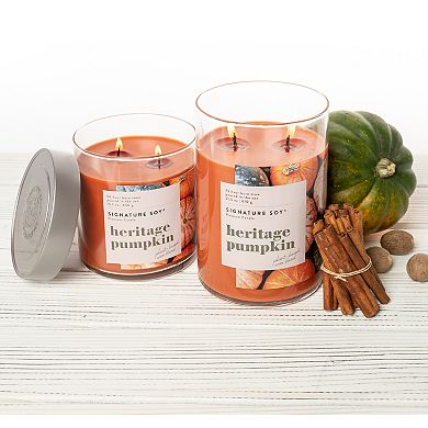 Signature Soy Lidded Heritage Pumpkin Scented Candle