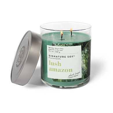 Signature Soy Lidded Lush Amazon Scented Candle