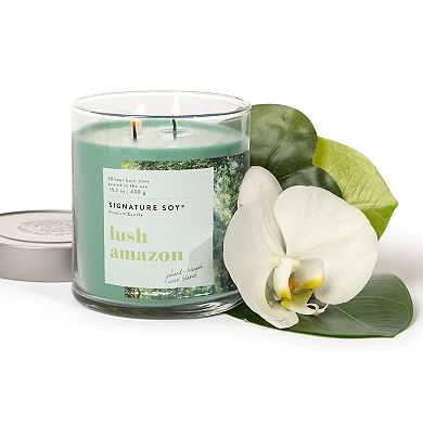 Signature Soy Lidded Lush Amazon Scented Candle