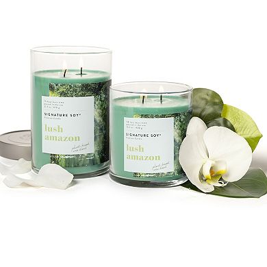 Signature Soy Lidded Lush Amazon Scented Candle