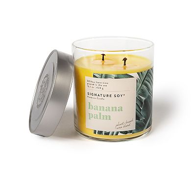 Signature Soy Lidded Banana Palm Scented Candle