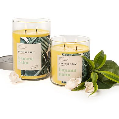 Signature Soy Lidded Banana Palm Scented Candle
