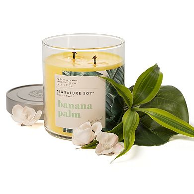 Signature Soy Lidded Banana Palm Scented Candle