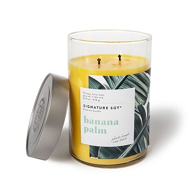 Signature Soy Lidded Banana Palm Scented Candle