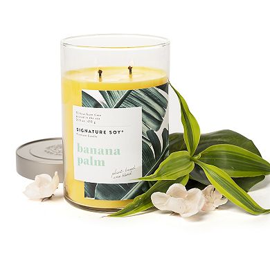 Signature Soy Lidded Banana Palm Scented Candle