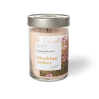 Signature Soy Lidded Blushing Amber Scented Candle