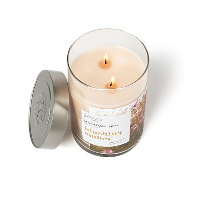 Signature Soy Lidded Blushing Amber Scented Candle