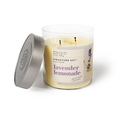 Signature Soy Lidded Lavender Lemonade Scented Candle