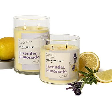Signature Soy Lidded Lavender Lemonade Scented Candle
