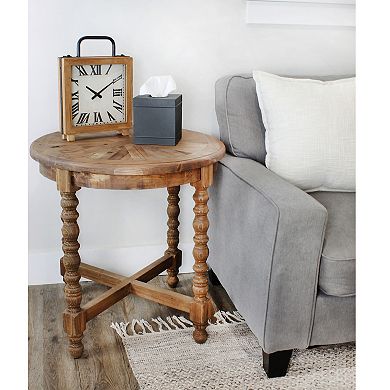 Galvanized Square Tissue Box Cover; Distressed Farmhouse Style Bathroom Holder