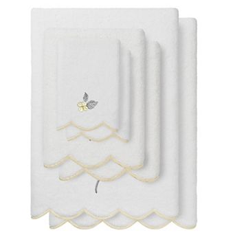 Linum Home Textiles HYDEA Scallop 6 pc Cotton Towel Set