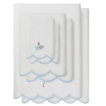 Linum Home Textiles HYDEA Scallop 6 pc Cotton Towel Set