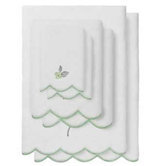 Linum Home Textiles HYDEA Scallop 6 pc Cotton Towel Set