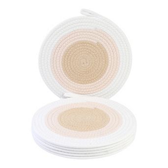6 Sets Farmhouse Placemats for Dining Table Decor Indoor Outdoor Kitchen Table Mat 11.8inch
