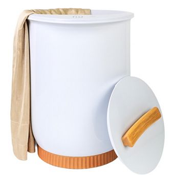 Di'Aroma Heated Towel Warmer Bucket w Wood Handle, 20L Towel Warmer Fits Up to 2 Oversized 40"x70"
