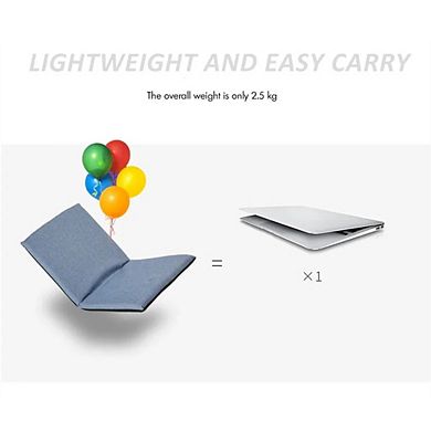 Floor Folding Chair with Back Support, Padded Folding Gaming Sofa Chair with 6 Adjustable Backrest