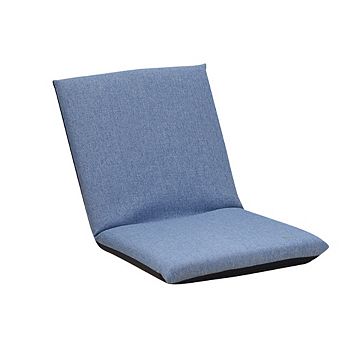 Floor Folding Chair with Back Support, Padded Folding Gaming Sofa Chair with 6 Adjustable Backrest