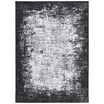 Abstract Machine Washable Area Rugs Non-Slip Foldable Non-Shedding Low Pile Carpet