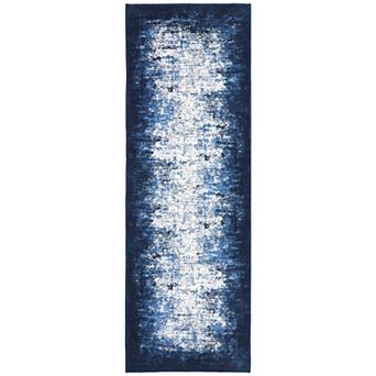 Abstract Machine Washable Area Rugs Non-Slip Foldable Non-Shedding Low Pile Carpet