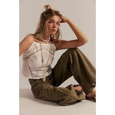 Women's Wide Straight Leg Mid Rise Baggy Pocket Denim Jeans Without Belt