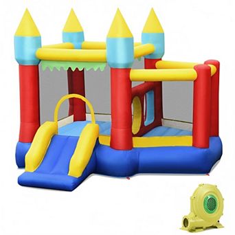 Kids Inflatable Bouncer with Large Jumping Area and 480W Blower