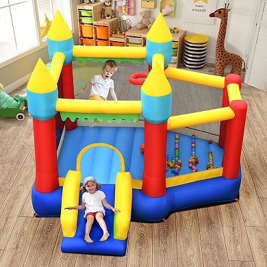 Kids Inflatable Bouncer with Large Jumping Area and 480W Blower
