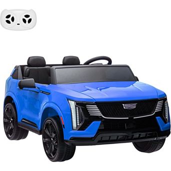 24V Kids Ride on Car with Remote Control 2 Seater Electric Vehicle Licensed Cadillac Ride on Toy