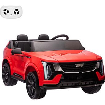 24V Kids Ride on Car with Remote Control 2 Seater Electric Vehicle Licensed Cadillac Ride on Toy