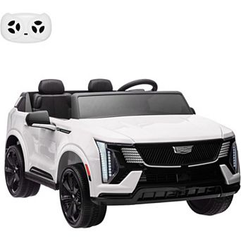 24V Kids Ride on Car with Remote Control 2 Seater Electric Vehicle Licensed Cadillac Ride on Toy