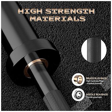 Olympic Barbell for Home Gym, with Copper Sleeves