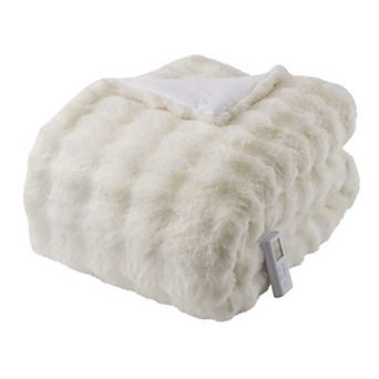 Heated Comforter with Wireless Controller, Fluffy Faux Fur Comforter Blanket, 6 Heating