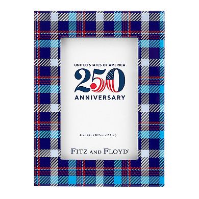 Fitz & Floyd 8" x 6" Patriotic Flannel Picture Frame