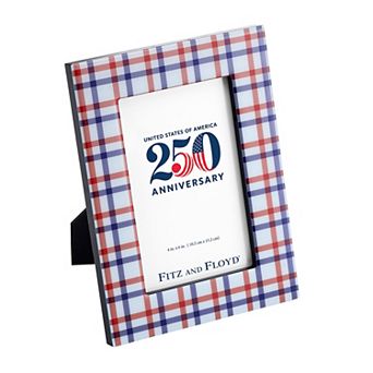 Fitz & Floyd 8" x 6" Patriotic Plaid Picture Frame
