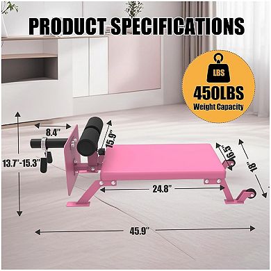 Nordic Curl Machine - Adjustable Hamstring Curl Bench with Wheels for Home Gym
