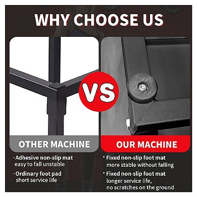 GlowSol Plyometric Jump Box, 12/18/24/30 Inch, Steel Plyometric Platform and Jumping Box