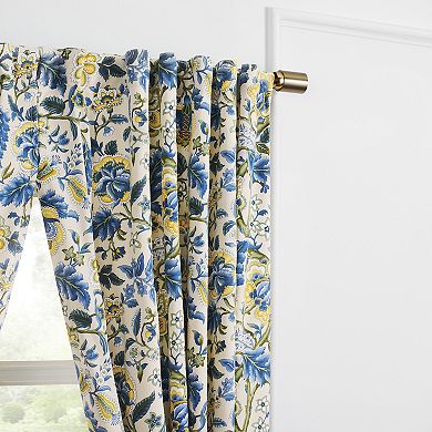 Waverly Imperial Dress Panel with Tie Back Single Window Curtain Panel
