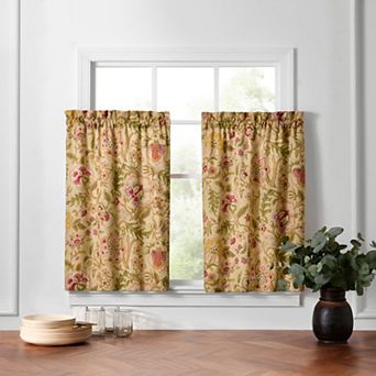 Waverly Imperial Dress 2 pk Tier Window Curtain Panels