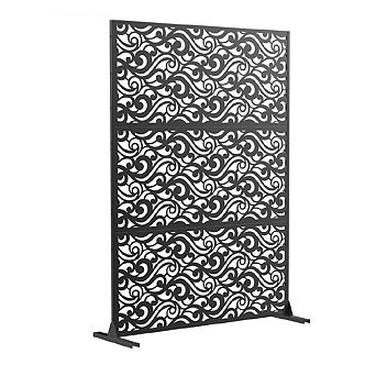 Metal Privacy Screen for Outdoor & Indoor Use, Free Standing Privacy Screen for Garden
