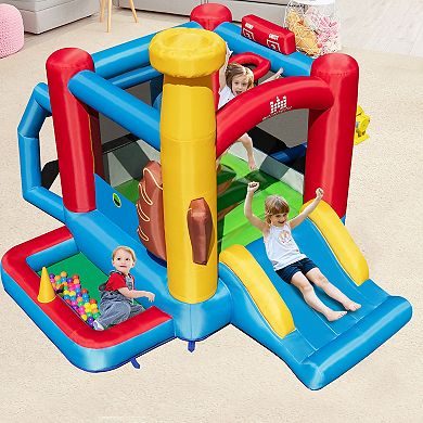 Baseball Inflatable Bounce House with Ball Pit and 735W Blower